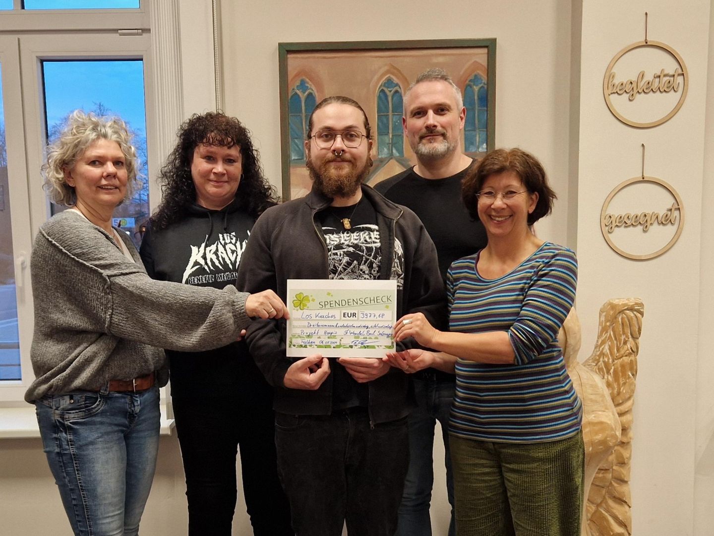 Spende 3977,68 Euro / Los Krachos aus Falken 